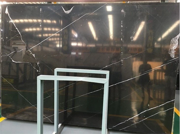 Nero Marquina polished marble slabs 1.8cm